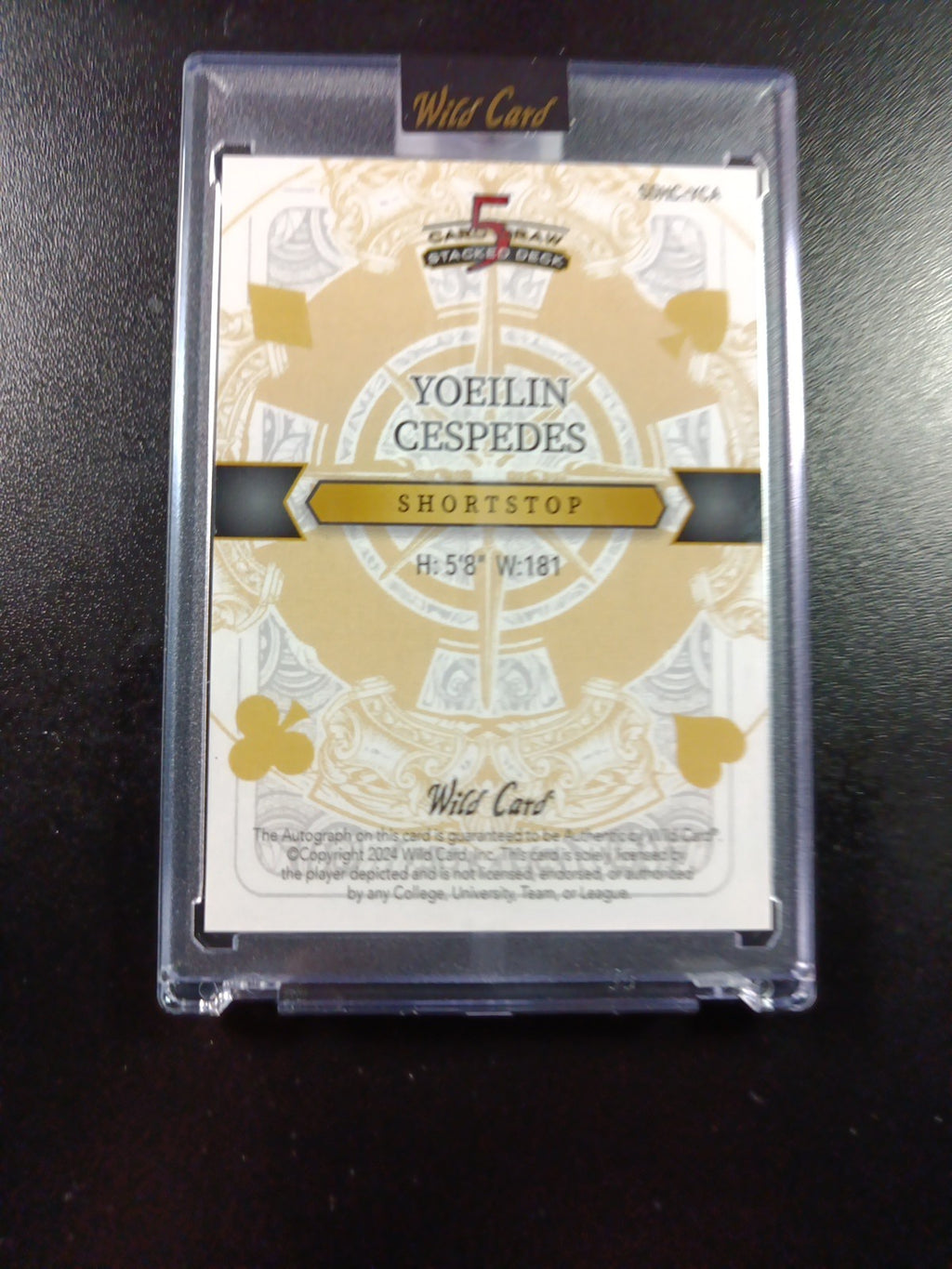 Yoeilin Cesperes # 1/1  Autograph Rare Rookie MLB Baseball Card Refractor 