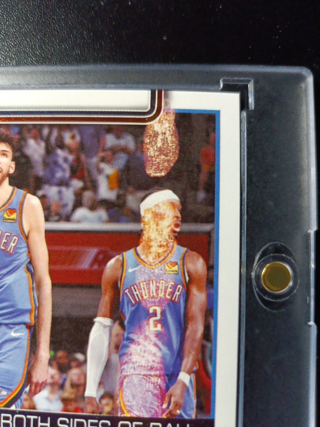 ERROR CARD 2025-26 Topps Basketball Card Shai Gilgeous Chet Holmgren OKC Thunder