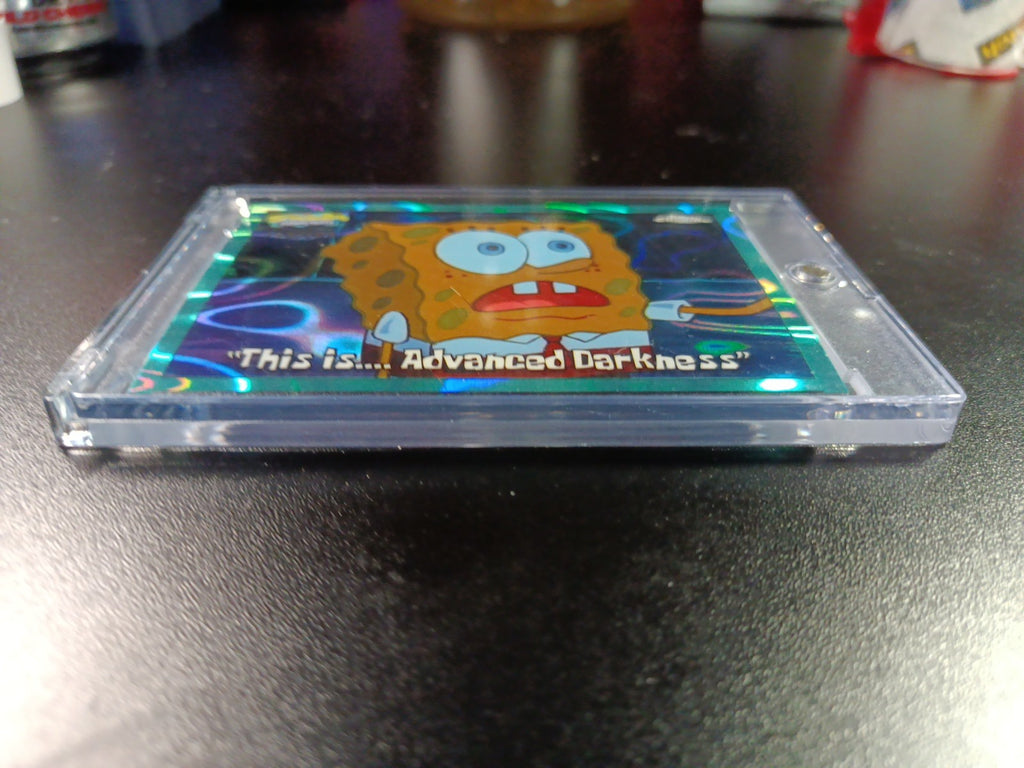 SpongeBob 113/199 This Is Advanced Darkness Aqua Lava Refractor Card Topps /199