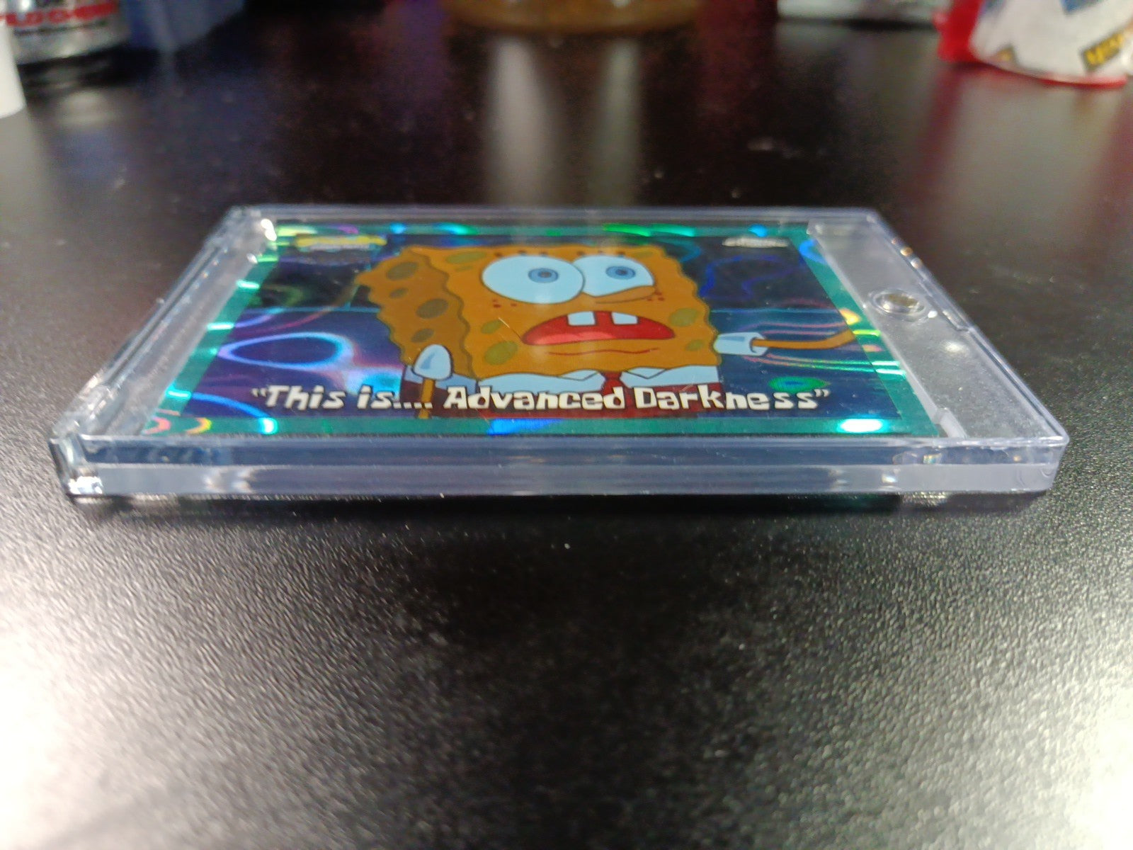 SpongeBob 113/199 This Is Advanced Darkness Aqua Lava Refractor Card Topps /199