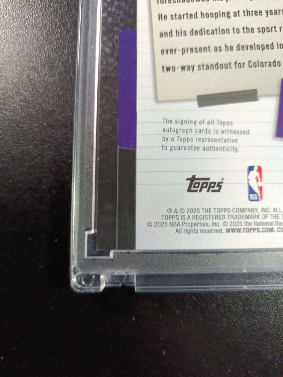 Rookie Autograph Nique Clifford New Applicant Card 2025-26 Topps Basketball NBA