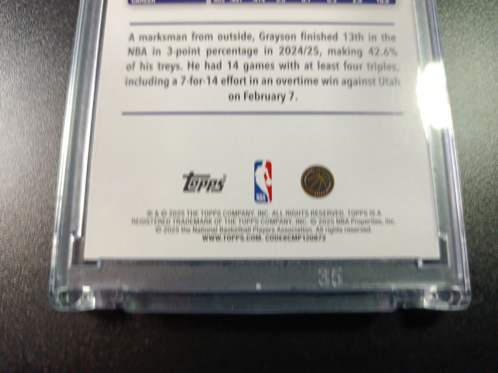 /99 Grayson Allen Season Tip Off Green Logofractor Card 2025-26 Topps Basketball