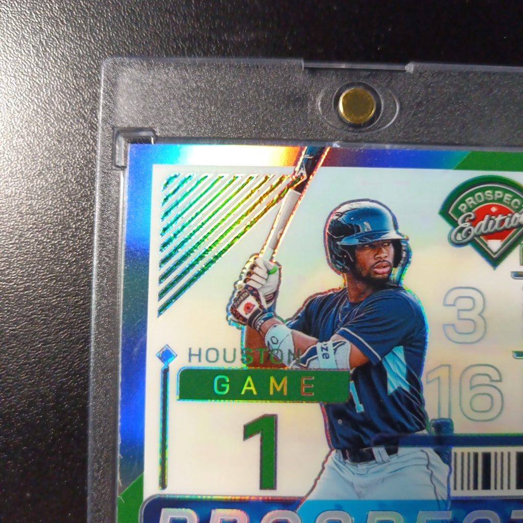 Super Rare Green Prizm Auto Brice Matthews Panini Prospect Rookie Baseball Card