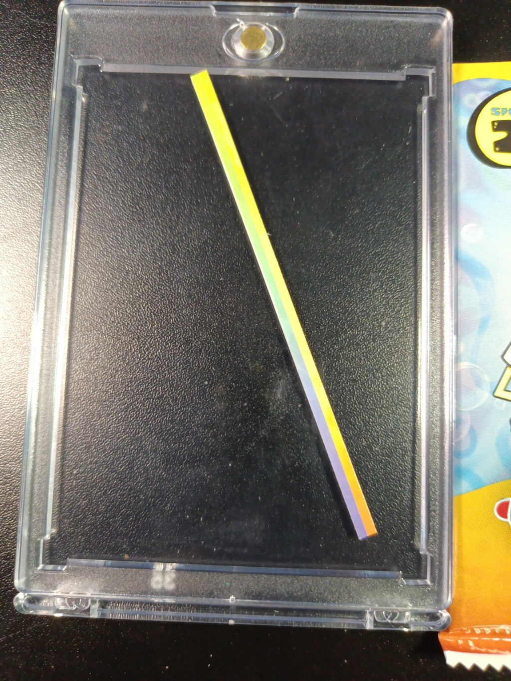 SpongeBob Factory Error Cut Trim Scrap Refractor Strip Topps Chrome Case Hit