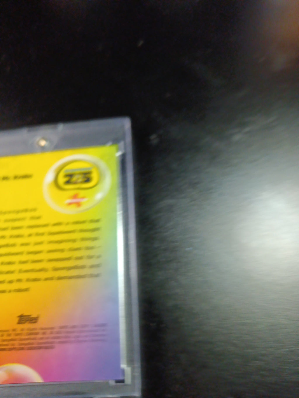 SpongeBob 6/99 Blue Bubblefractor Robot Mr. Krabs Bubble Card Topps Chrome /99