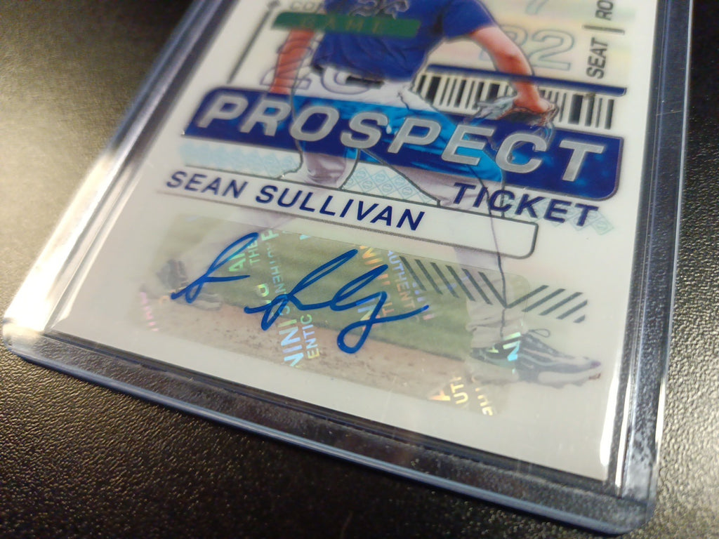 Autograph Sean Sullivan Colorado Rockies Rookie Baseball Card Panini