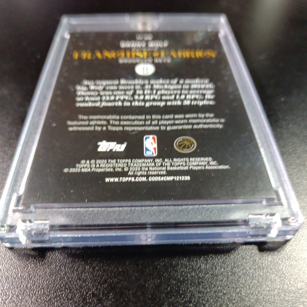 Danny Wolf Rookie Topps Basketball 2025-26 Jersey Patch Relic Franchise Fabrics 