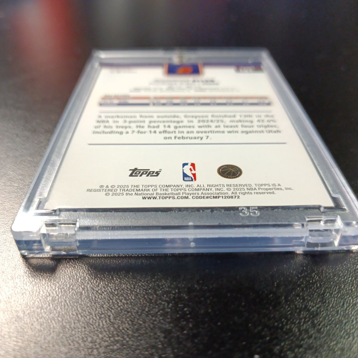 /99 Grayson Allen Season Tip Off Green Logofractor Card 2025-26 Topps Basketball