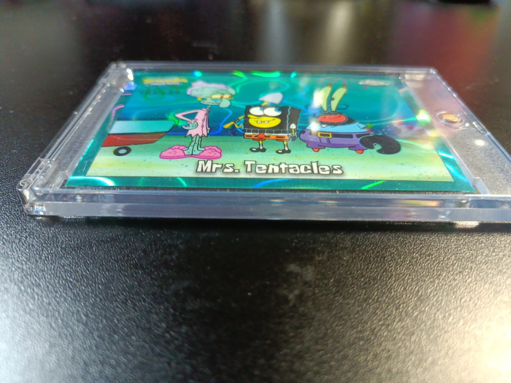 SpongeBob # /199 Mrs. Tentacles Aqua Lava Refractor Card Topps Chrome 