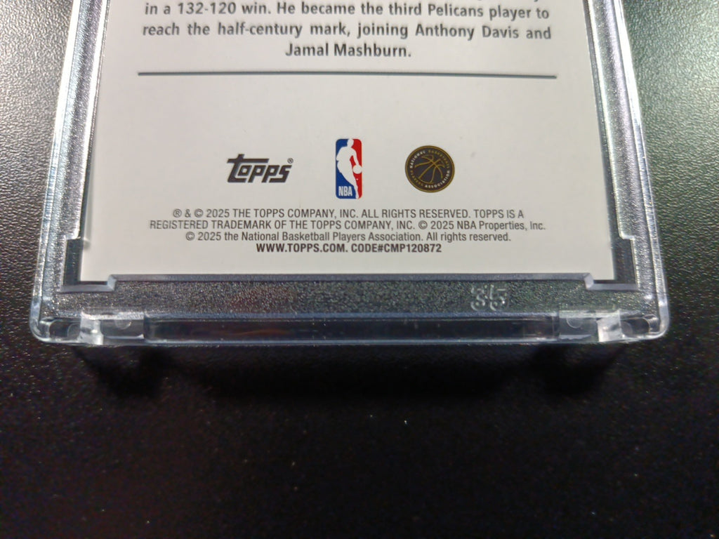 /99 Aj McCollum Season Tip Off Green Logofractor Card 2025-26 Topps Basketball