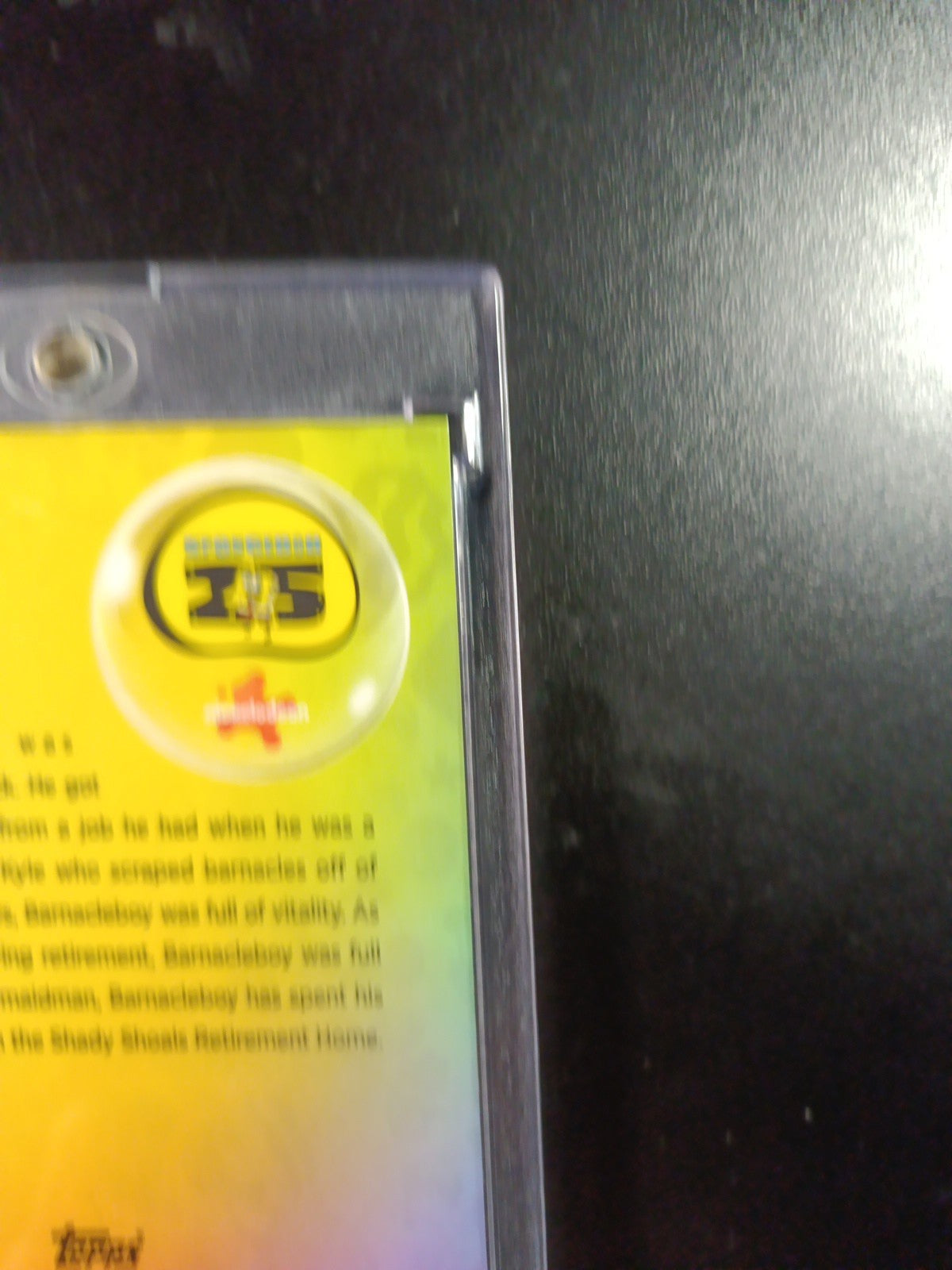 SpongeBob 130/150 Barnacleboy Mermaid Man Blue Refractor Card Topps Chrome /150