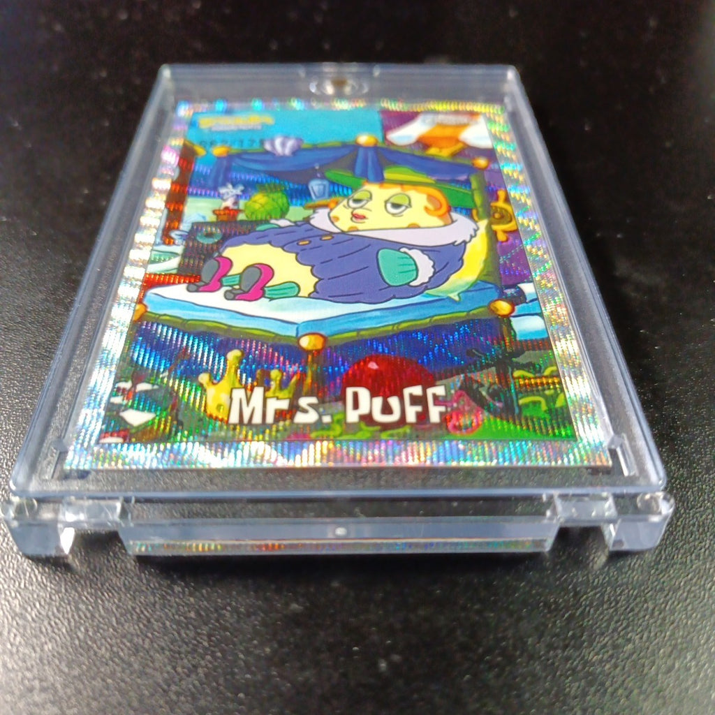 SpongeBob # 62/175 Silver Wave Refractor Mrs. Puff Relaxing Card Topps /175