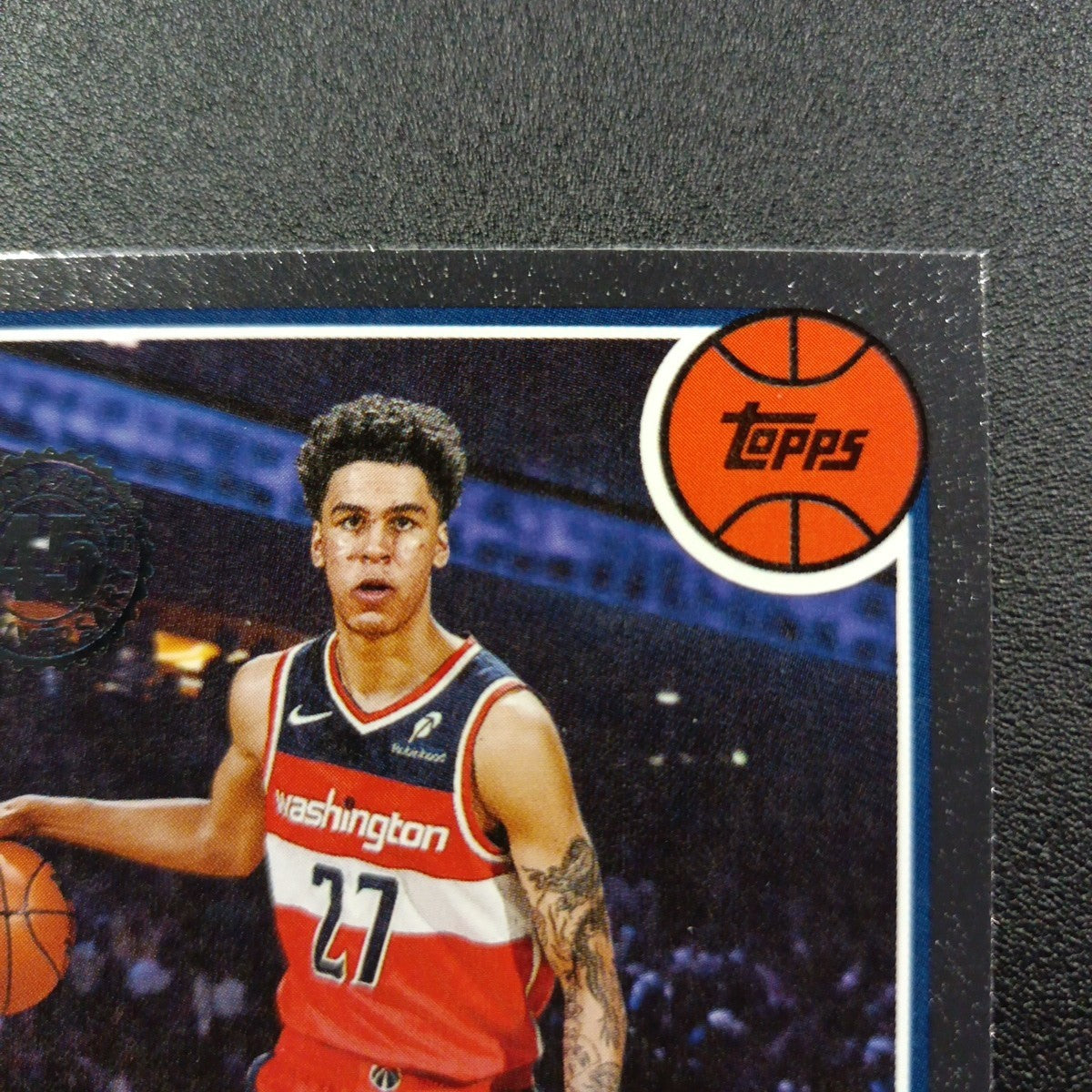 2025-26 Topps Basketball Card Will Riley Silver Foil 45th Anniversary