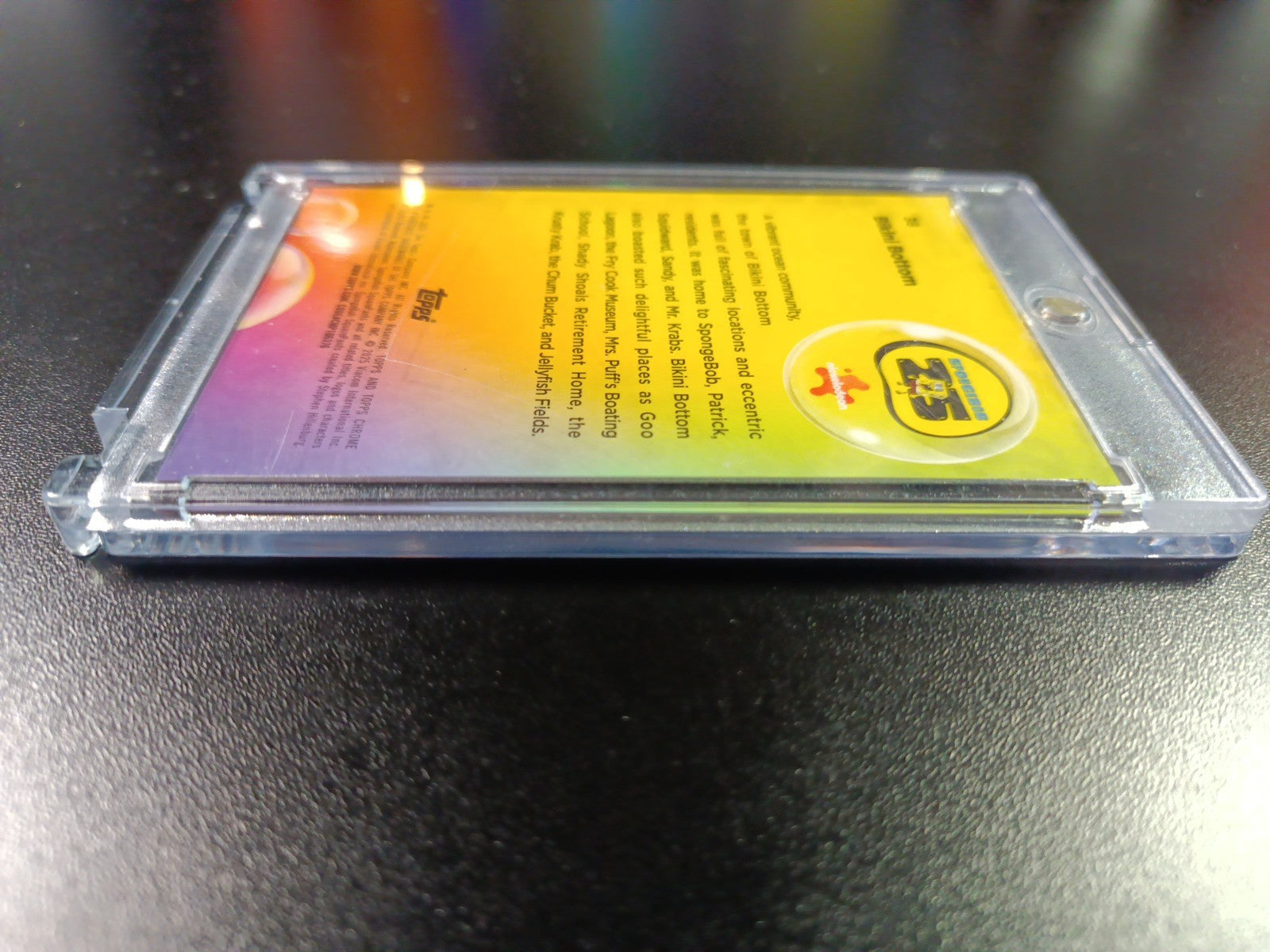 SpongeBob #3/25 Bikini Bottom Orange Refractor Card Topps Case Hit Low Number 