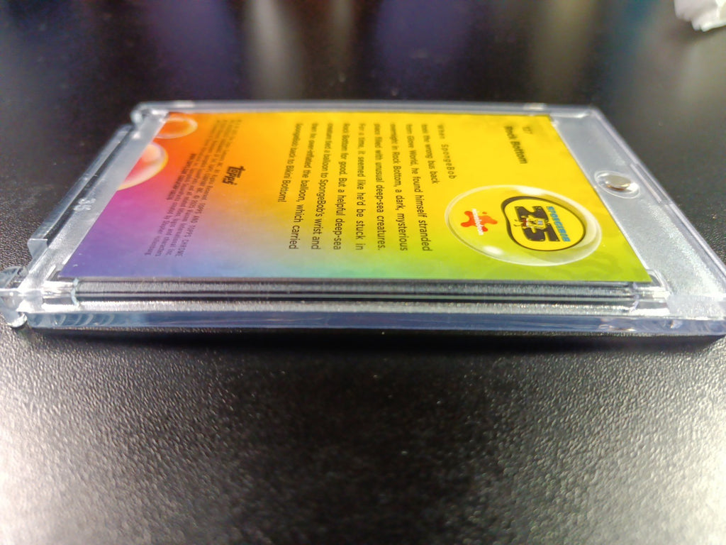 SpongeBob 24/199 Rock Bottom Aqua Lava Refractor Card Topps Chrome /199