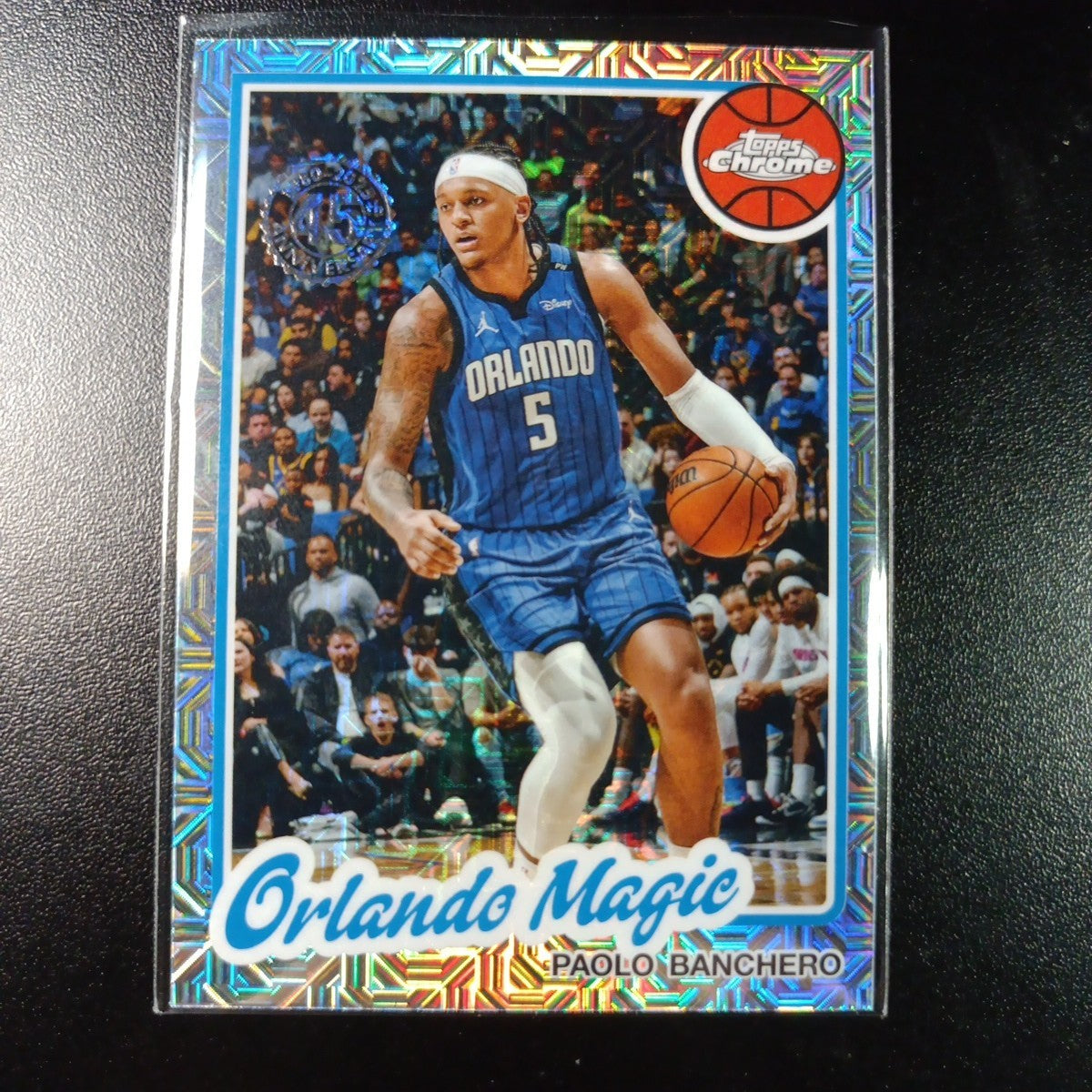 Mojo Refractor Paolo Banchero 45th Anniversary Card 25-26 Topps Basketball NBA