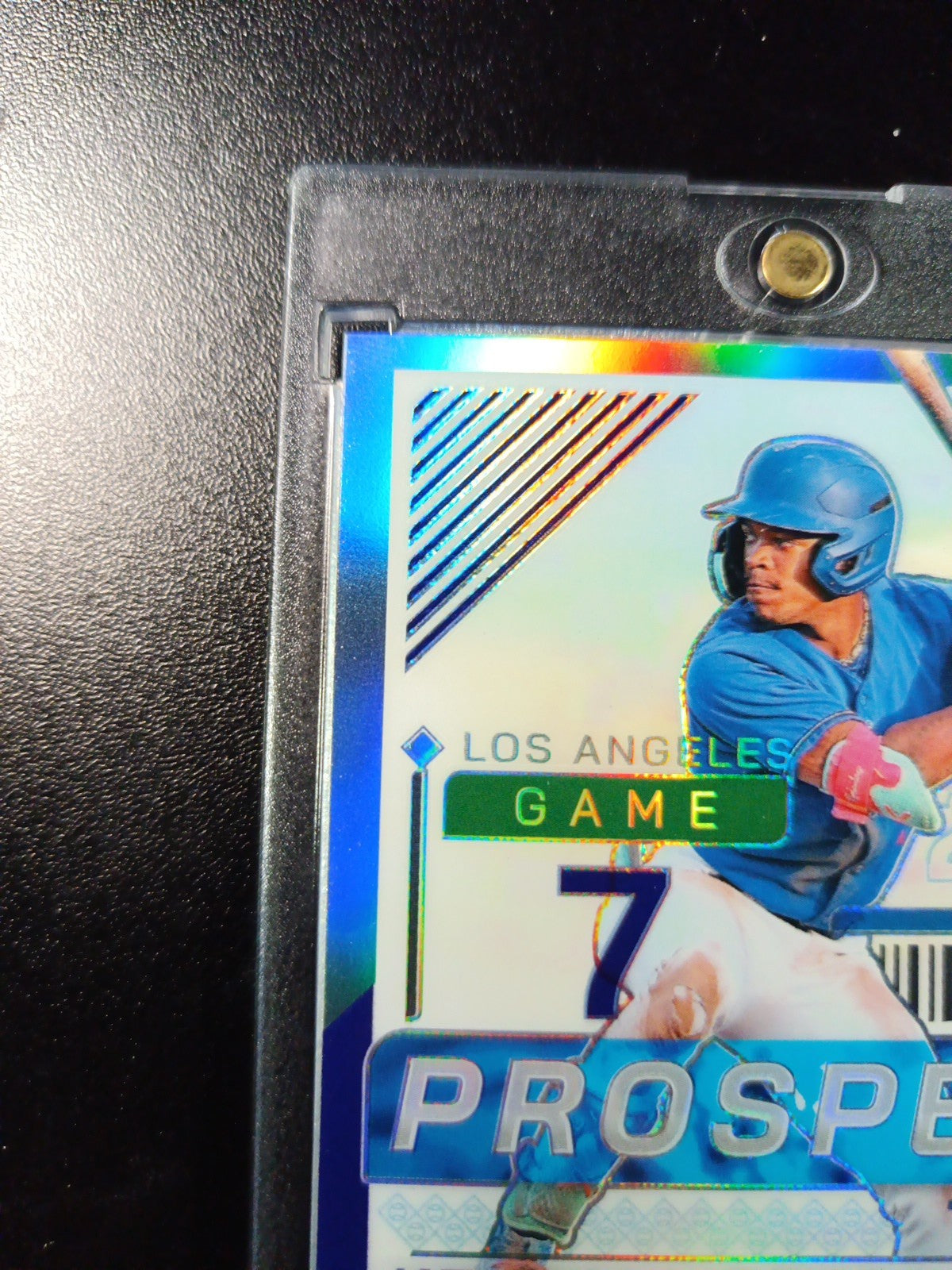 # /125 Blue Prizm Autograph Kendall George Dodgers Rookie Prospect Baseball Card