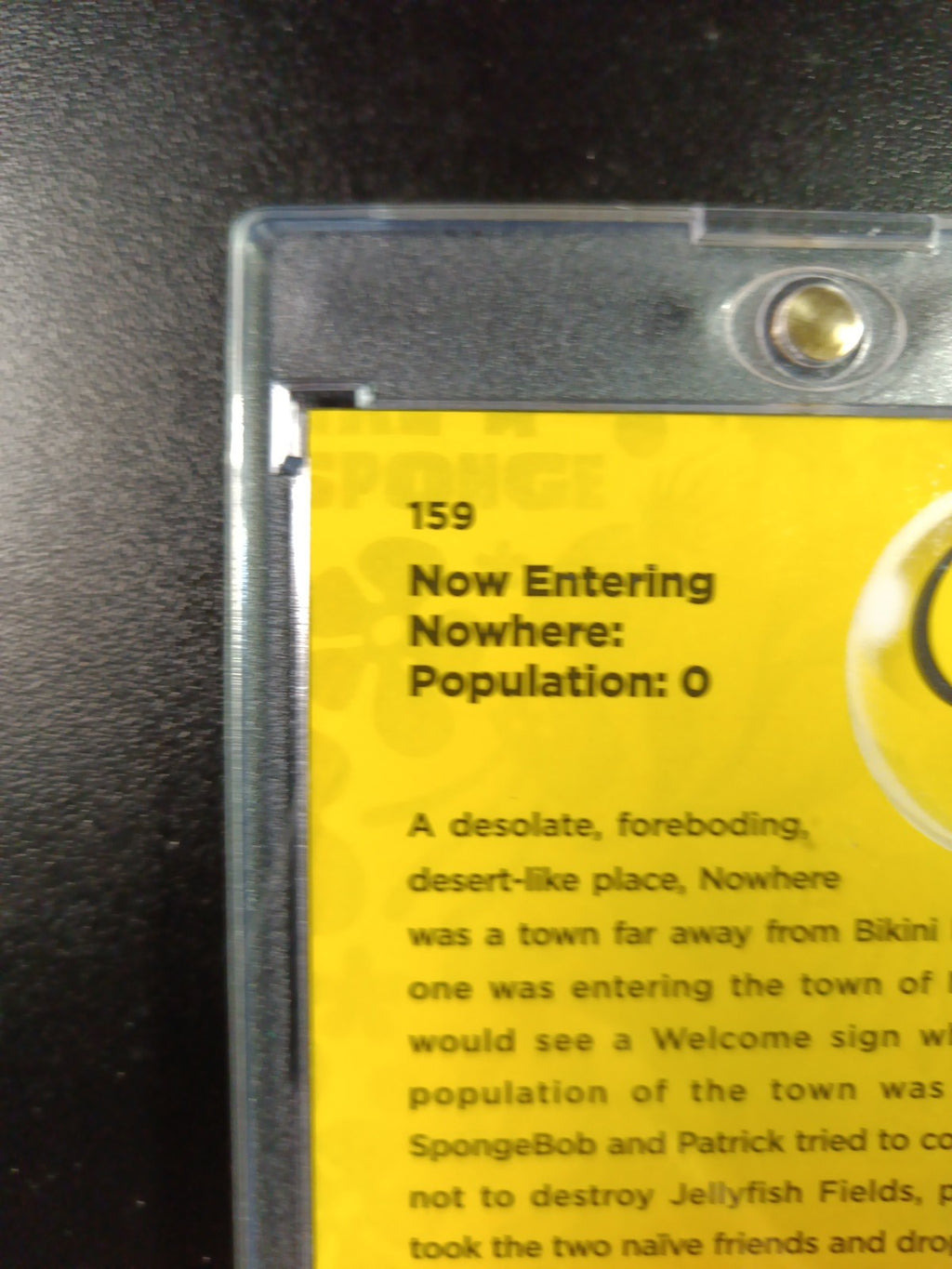 SpongeBob 127/199 Now Entering Nowhere Pop O Aqua Lava Refractor Card Topps /199