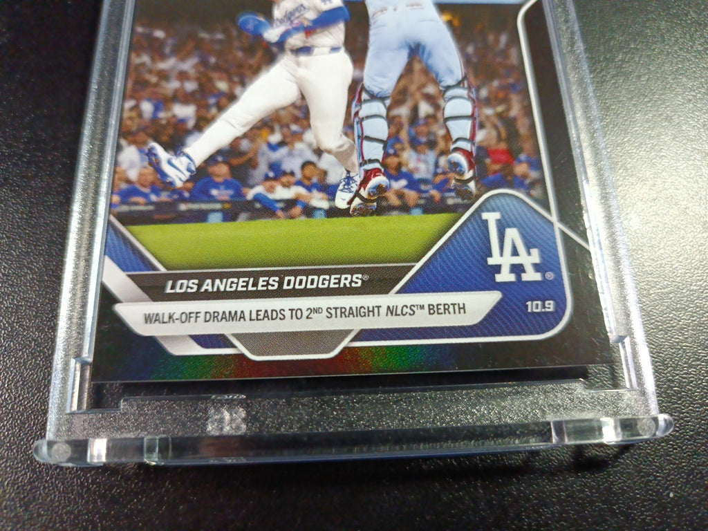 # /10 Black Foil Topps NOW 847 Dodgers MLB World Series Case Hit Baseball Card