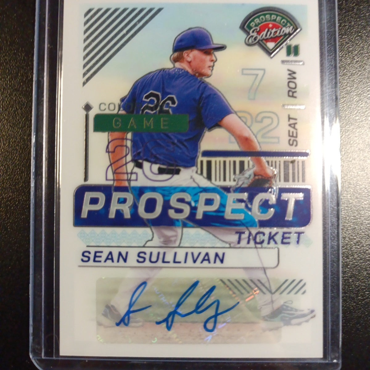 Autograph Sean Sullivan Colorado Rockies Rookie Baseball Card Panini