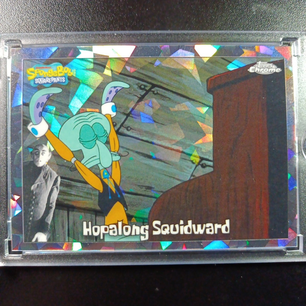 SpongeBob /25 Night Shift Manager Hopalong Squidward Cracked Ice Variant Card