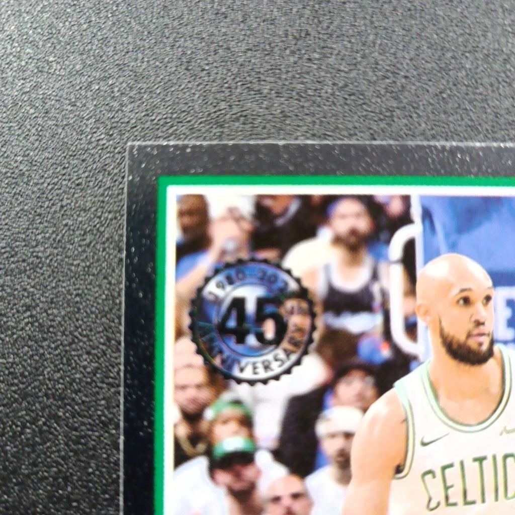 2025-26 Topps Basketball Card Derrick White Silver Foil 45th Anniversary