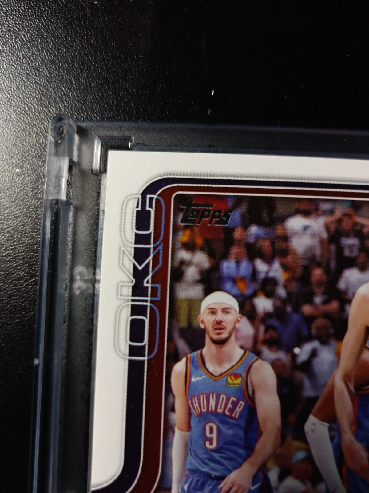 ERROR CARD 2025-26 Topps Basketball Card Shai Gilgeous Chet Holmgren OKC Thunder