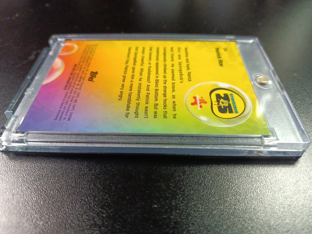 SpongeBob # 31/199 Patrick Star Aqua Lava Refractor Card Topps Case Hit /199