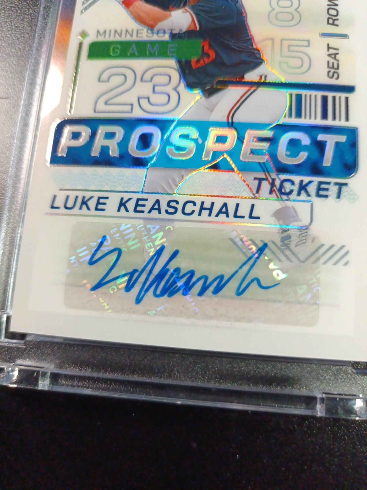 Twins Rookie Autograph Luke Keaschall Prospect Rare Baseball Card 