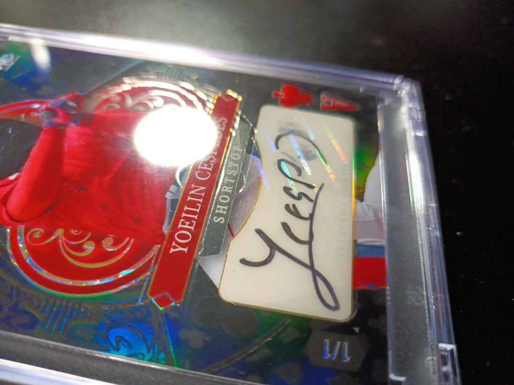 Yoeilin Cesperes # 1/1  Autograph Rare Rookie MLB Baseball Card Refractor 