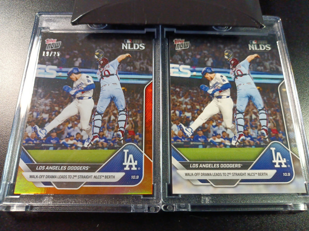 # /25 Orange Foil Topps NOW 847 Dodgers To World Series Case Hit Card Ohtani