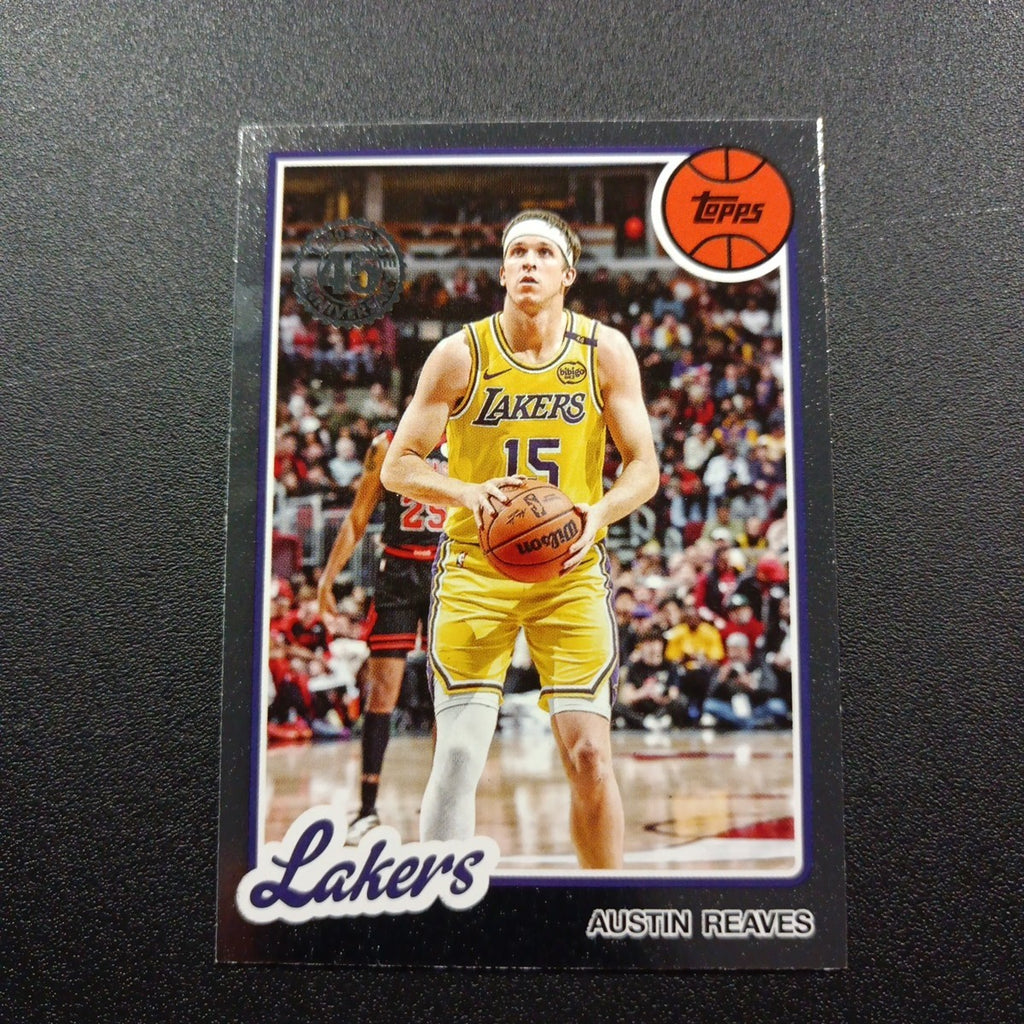 2025-26 Topps Basketball Card Austin Reaves Silver Foil 45th Anniversary