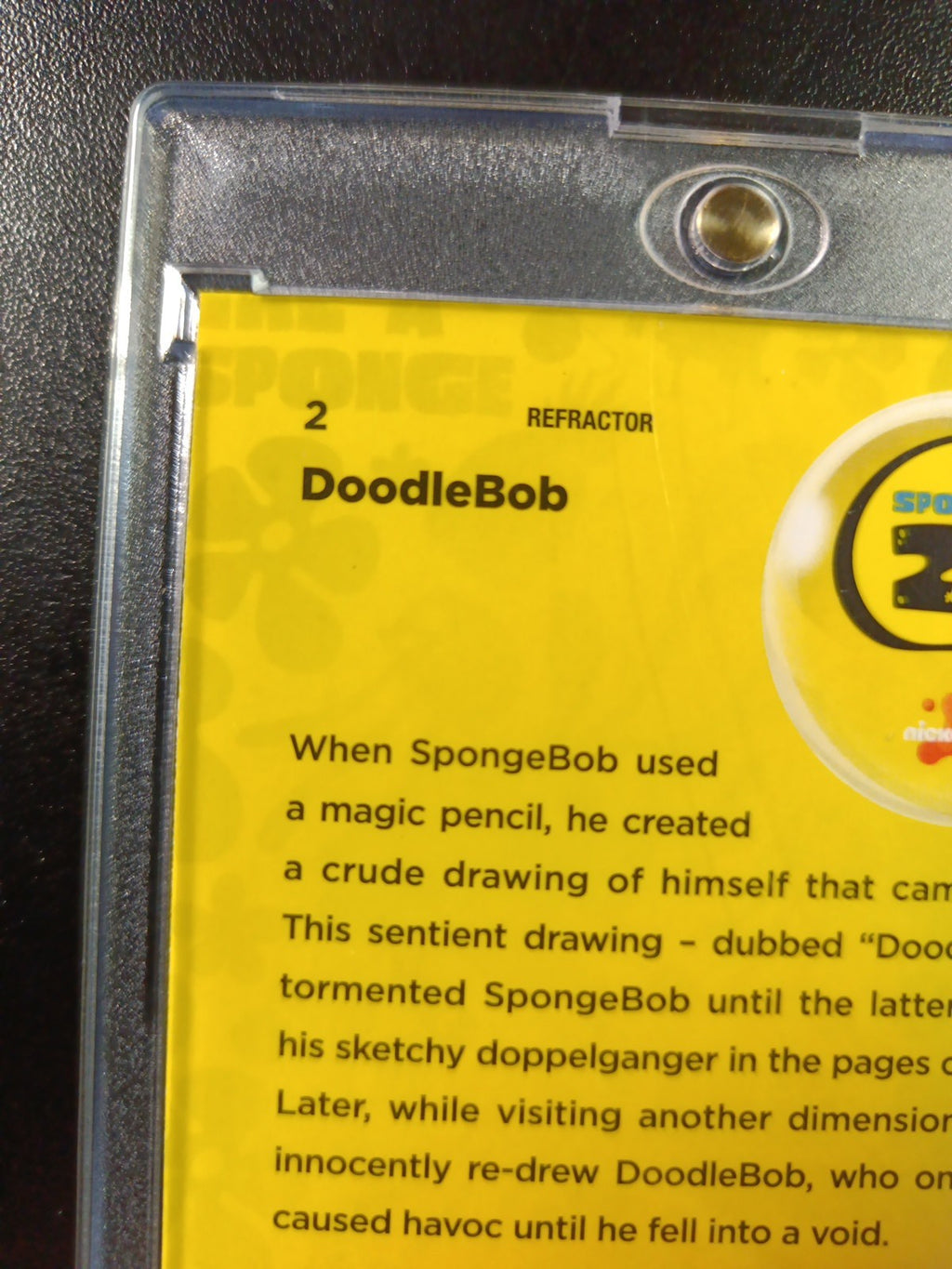 SpongeBob DoodleBob #2 Refractor Parallel Trading Card Topps Chrome 2025