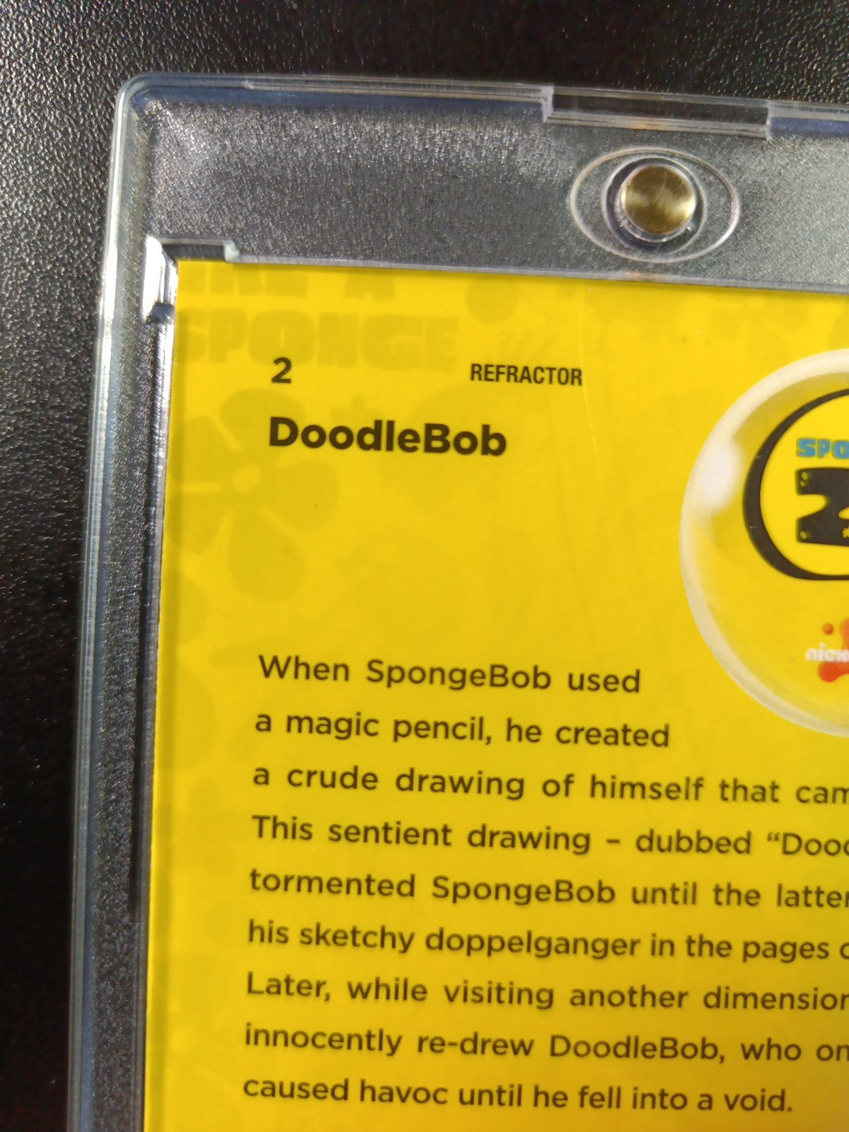 SpongeBob DoodleBob #2 Refractor Parallel Trading Card Topps Chrome 2025
