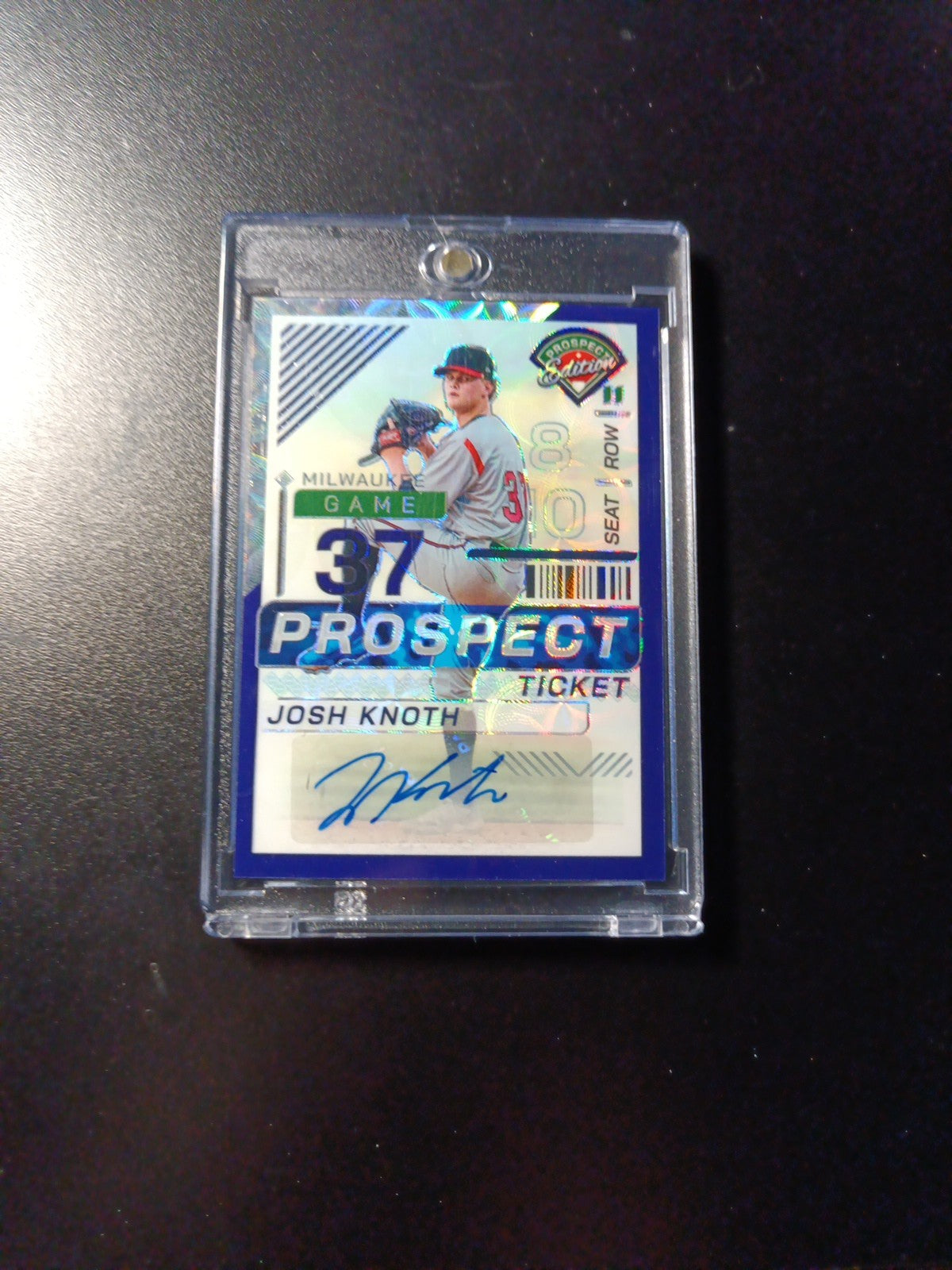 # /49 Prizm Autograph Josh Knoth Panini Prospect Rookie Baseball Card 2024