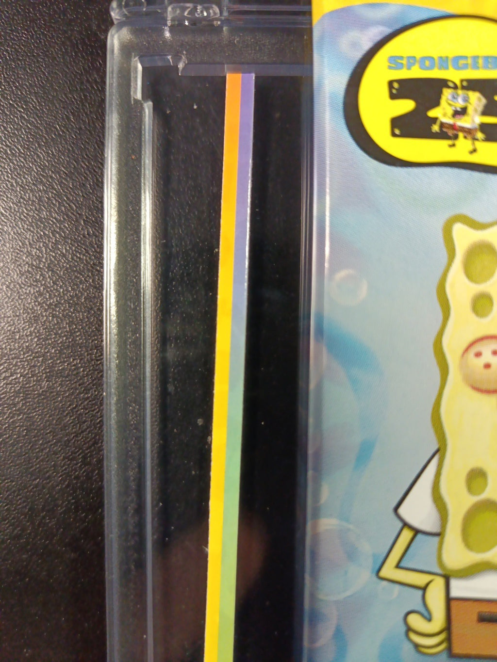 SpongeBob Factory Error Cut Trim Scrap Refractor Strip Topps Chrome Case Hit