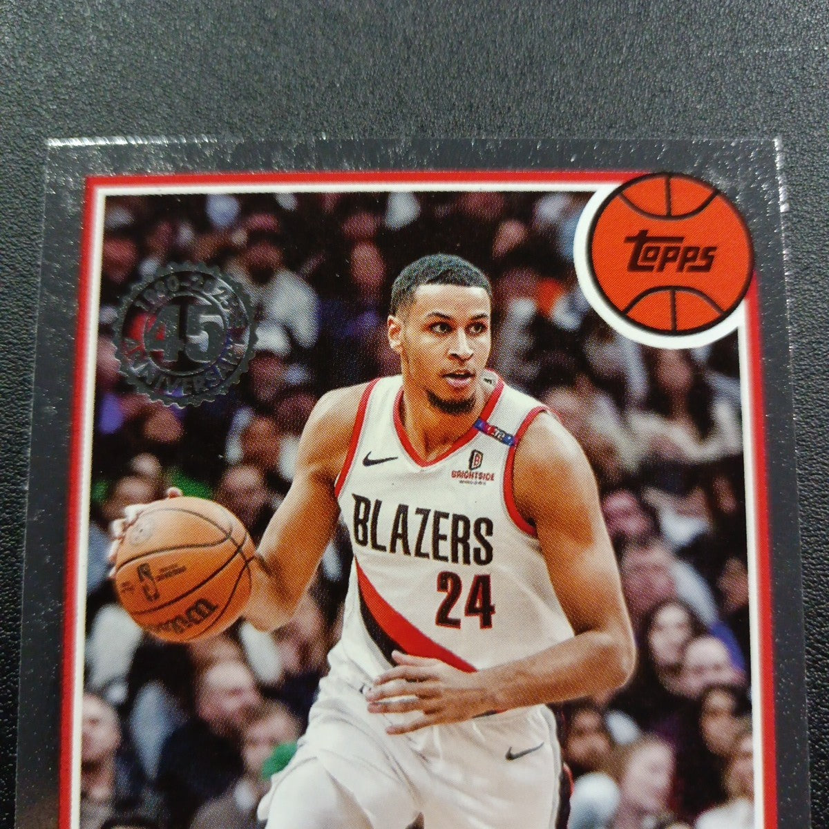 2025-26 Topps Basketball Card Kris Murray Silver Foil 45th Anniversary