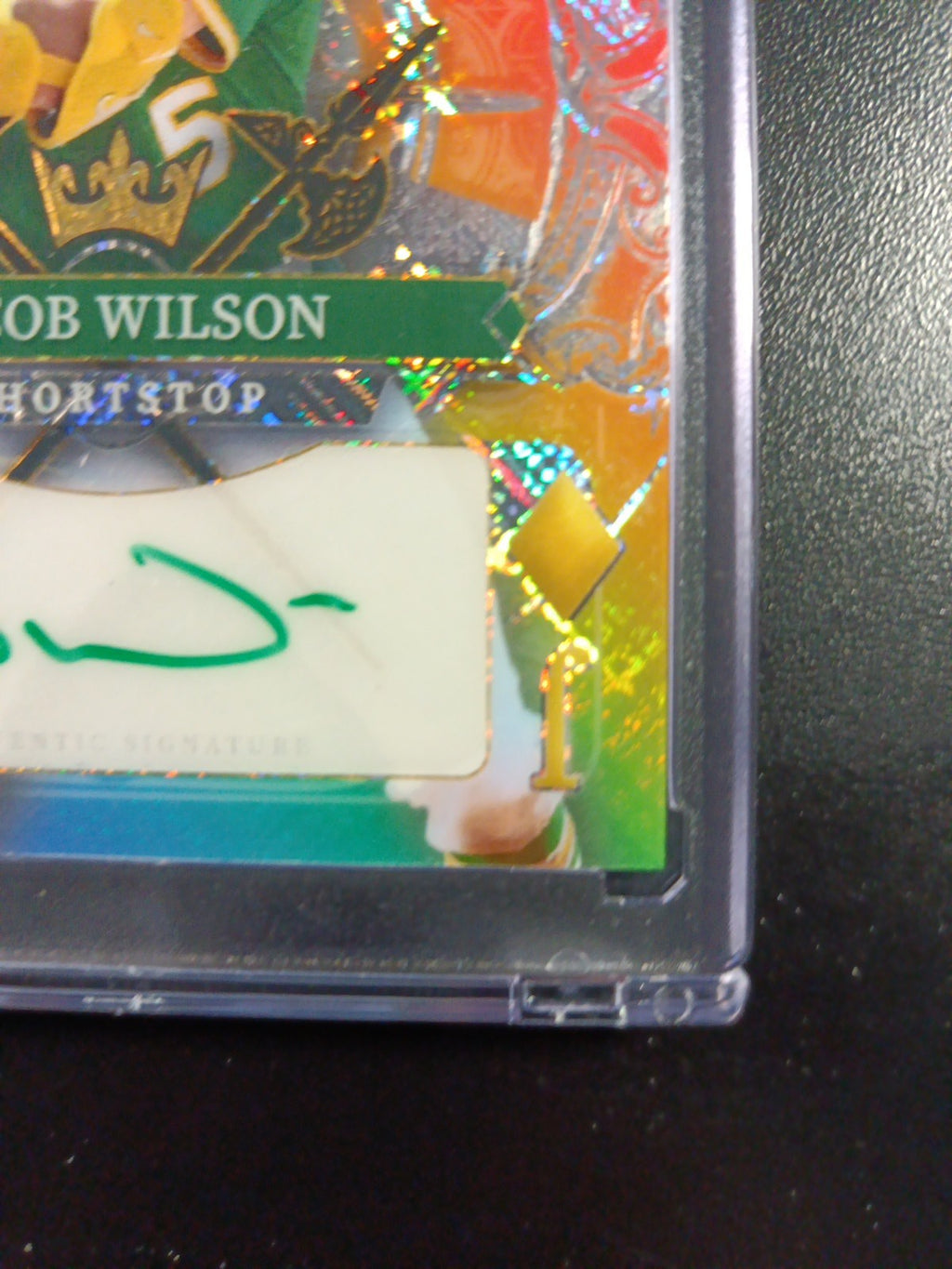 RARE # 1/1 Autograph Jacob Wilson Rainbow Prizm Rookie Baseball Wild Card /1