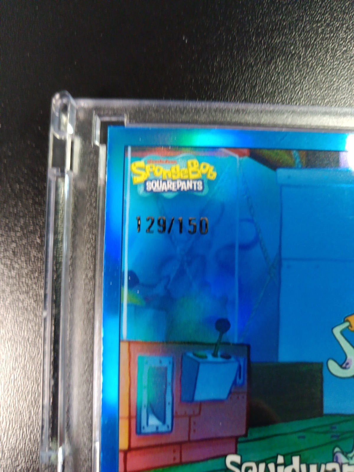 SpongeBob /150 Blue Refractor Squidward Tentacles Krusty Krab Topps 2025 Card