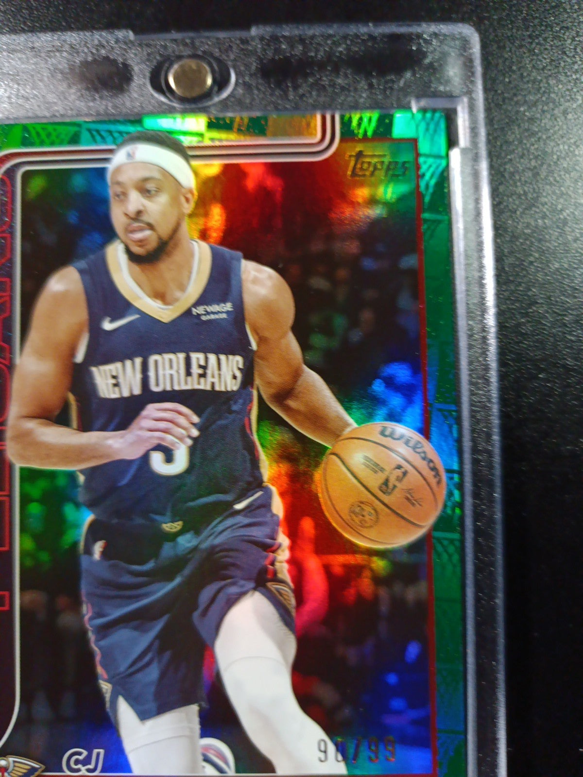 /99 Aj McCollum Season Tip Off Green Logofractor Card 2025-26 Topps Basketball