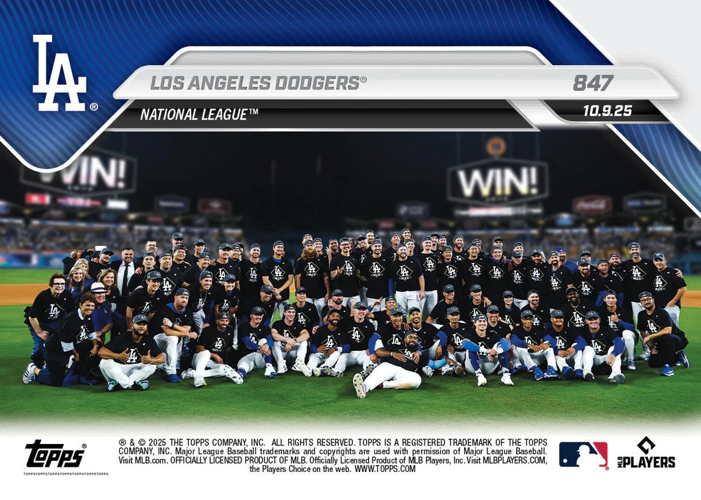 # /25 Orange Foil Topps NOW 847 Dodgers To World Series Case Hit Card Ohtani