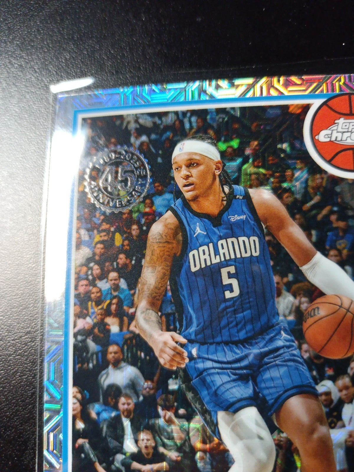 Mojo Refractor Paolo Banchero 45th Anniversary Card 25-26 Topps Basketball NBA