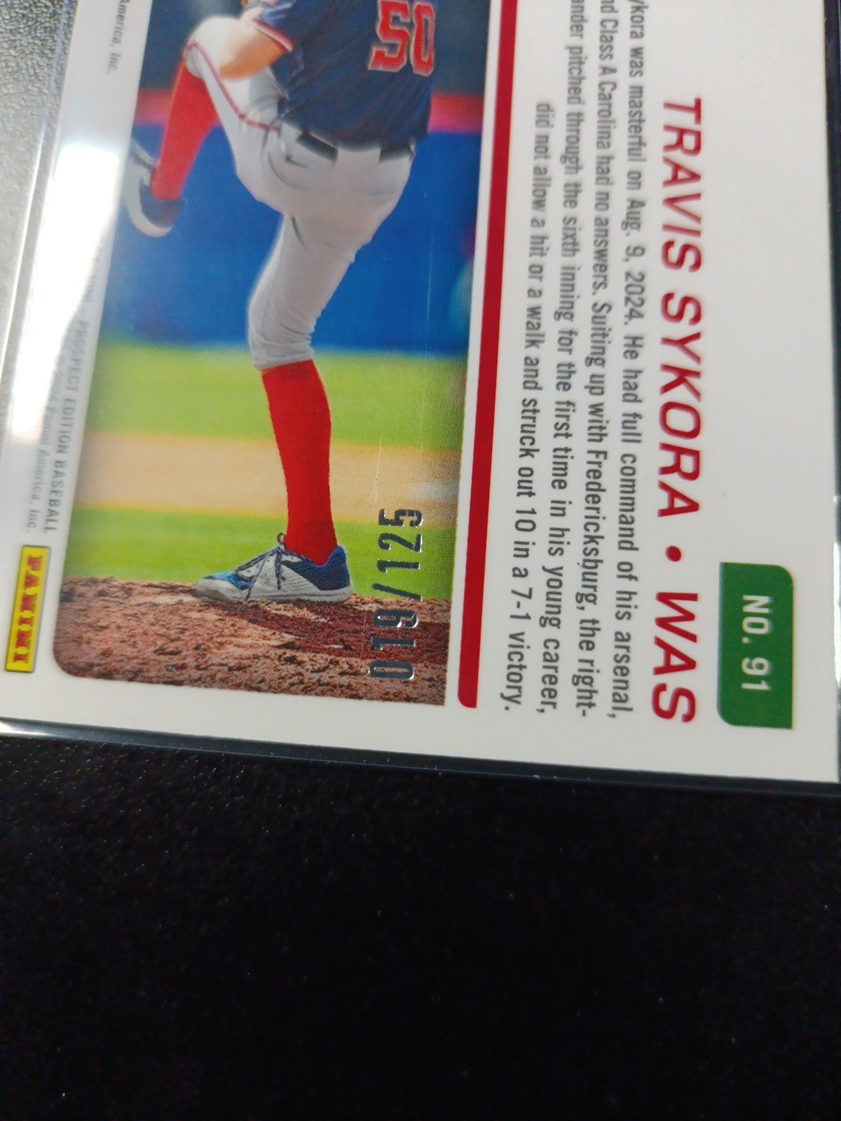 Prizm # /125 Autograph Travis Sykora Panini Prospect 24 Rookie Baseball Card MLB