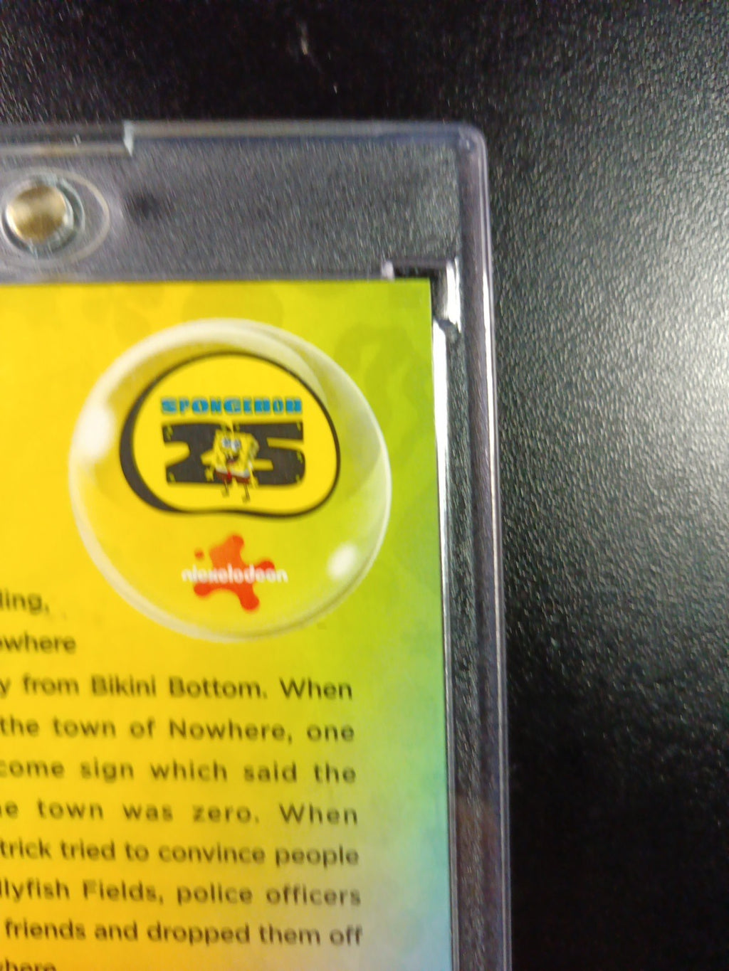 SpongeBob 127/199 Now Entering Nowhere Pop O Aqua Lava Refractor Card Topps /199