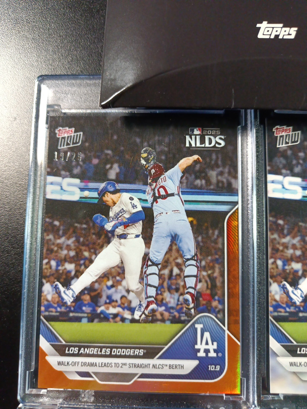 # /25 Orange Foil Topps NOW 847 Dodgers To World Series Case Hit Card Ohtani