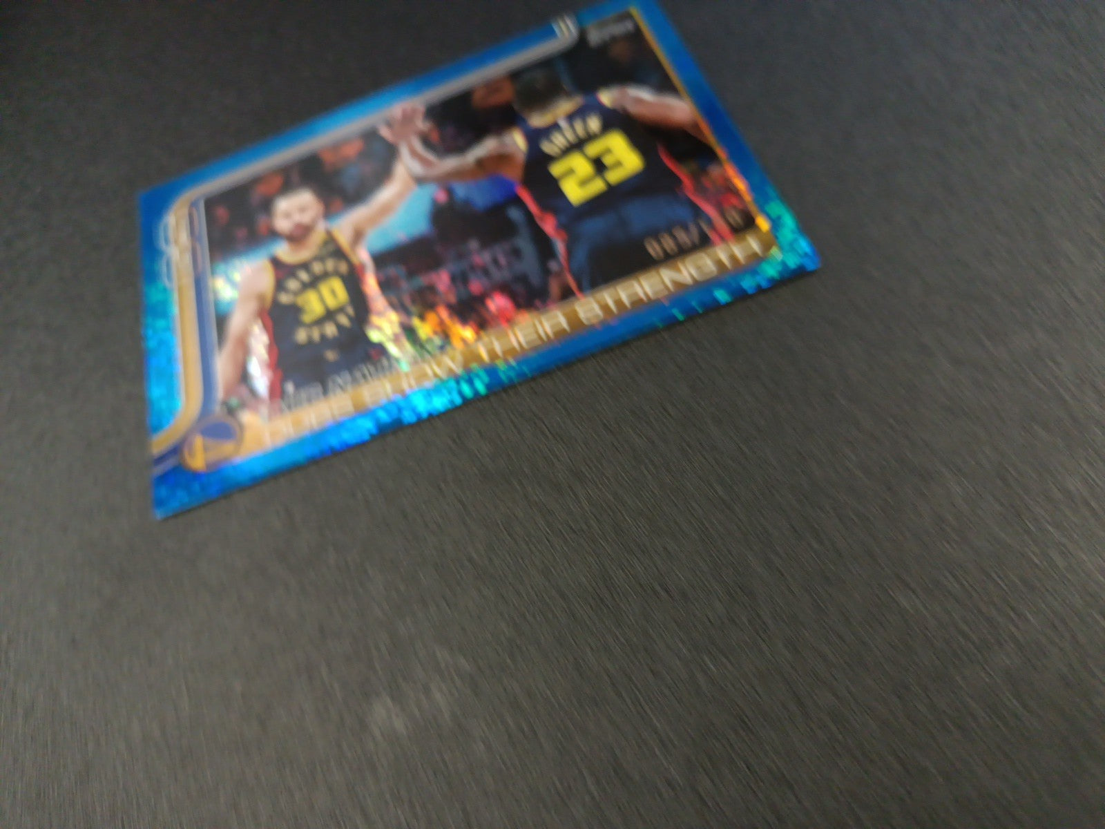 # /150 Topps Basketball 2025-26 Stephen Curry Dub Nation Blue Speck Prizm Dubs