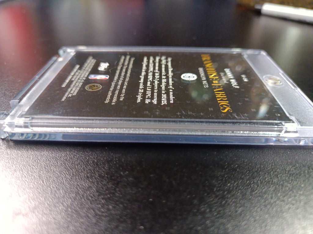 Danny Wolf Rookie Topps Basketball 2025-26 Jersey Patch Relic Franchise Fabrics 