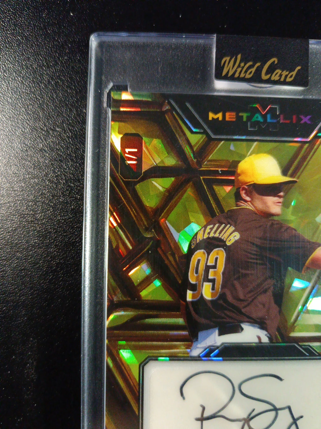 1/1 Autograph Robby Snelling Gold Cracked Ice Prizm Rookie Baseball Wild Card