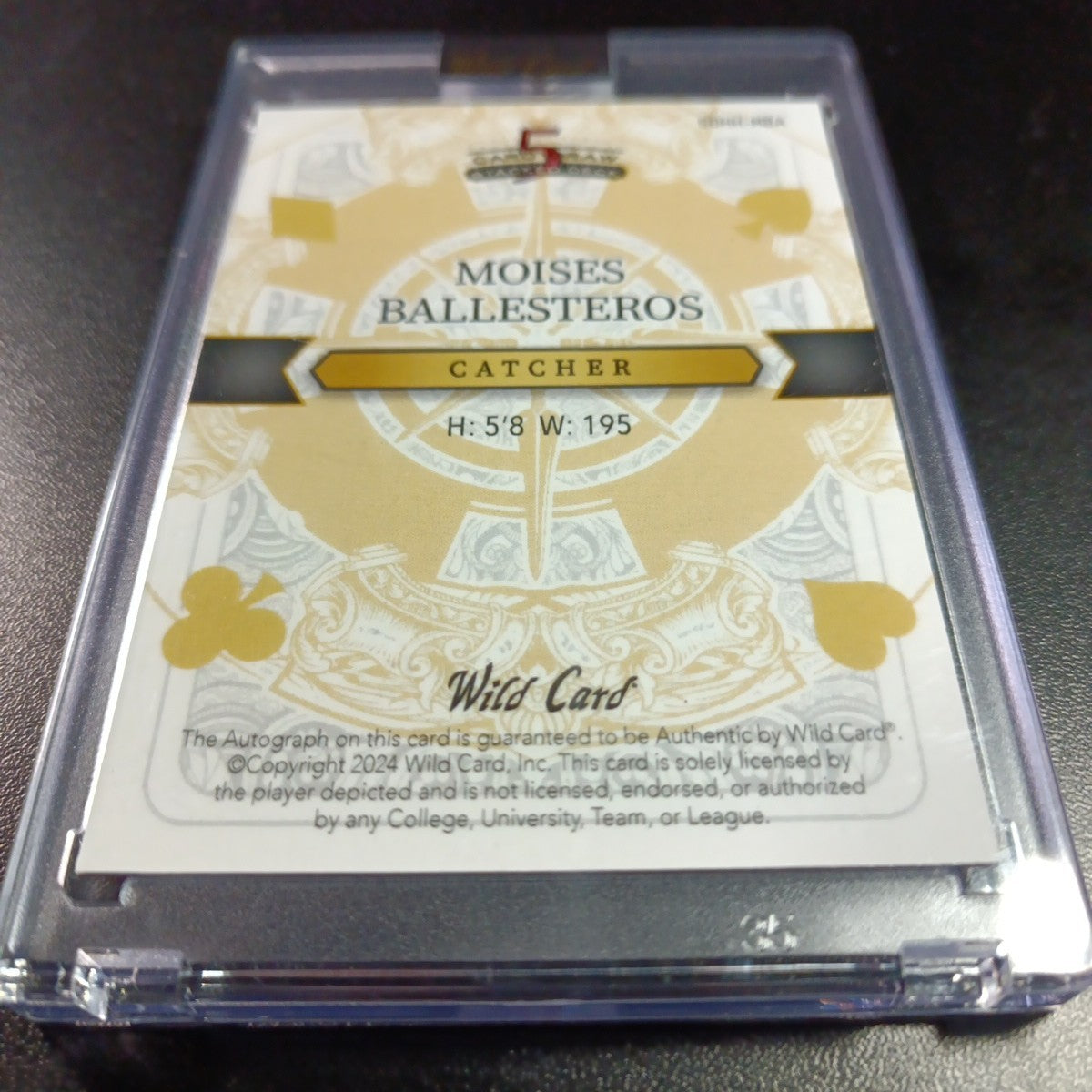 # 1/1 Autograph Moises Ballesteros Rookie Baseball Card Disco Prizm Refractor