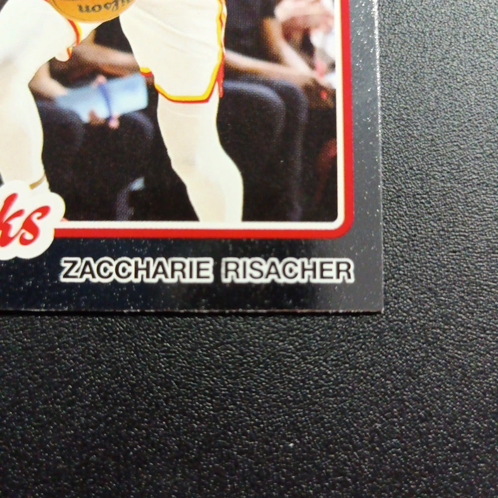 2025-26 Topps Basketball Card Zaccharie Risacher Silver Foil 45th Anniversary